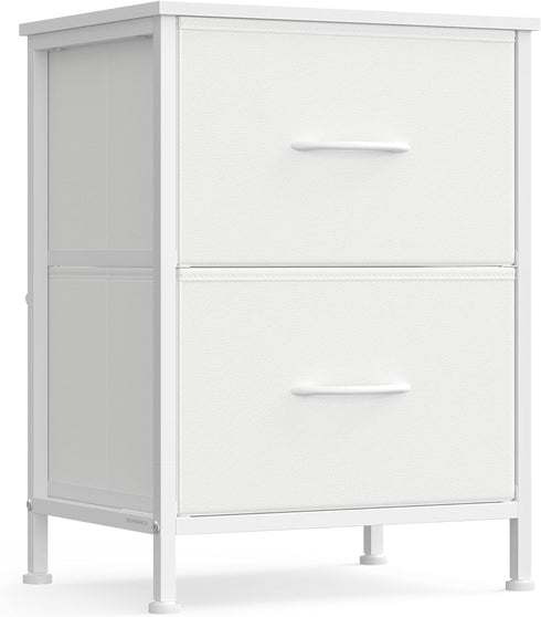 SONGMICS Dresser for Bedroom, Chest of Drawers, Nightstand, Steel, MDF, 2 Non-Woven