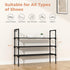 3 Closet, 5 LANTEFUL Tier Shoe Rack for Shoe Organizer with Hooks, Long Shoe Shelf Storage for Sneaker and Boot