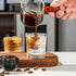 BCnmviku 2oz Espresso Shot Glasses Measuring Cup Liquid Heavy Glass for Baristas (2 pack)