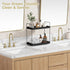 Counter Countertop Forbena Black Bathroom Organizer, Tiered Bathroom Organizer Tray, Corner Makeup Vanity Shelf
