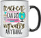 YouNique Designs Teacher Appreciation Cup - 11 Ounces, Virtual Teacher Coffee Mug, Best Teacher Mug for Women (Black
