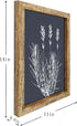 Set 4 (11x14 GUMEYJIA Boho Wall Art of Framed Herb Prints Botanical White Floral Sketches with Gray and Sage Green