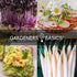 5 Packets Gardeners Basics, Radish Seeds for Planting Individual - Watermelon, French Breakfast, Champion, Cherry