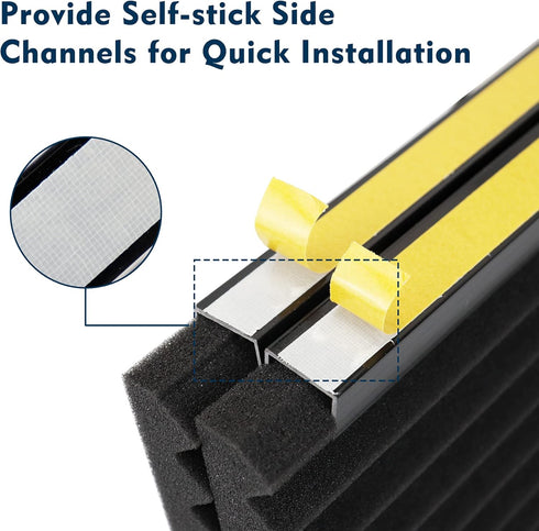 Window Air Conditioner Side Panels, 2 Pack for Windows, Summer Heat and Draft Insulation, Window Seal Accessories