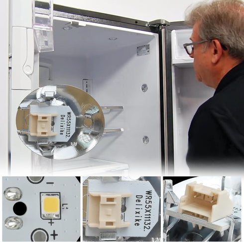 GE Refrigerator LED Light Assembly WR55X11132 WR55X25754 3033142 AP5646375 PS4704284 (3)