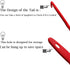 4-in-1 Large Measure Portion Control Tool, Nylon Spaghetti Spoon, Strainer, and Measurer for Kitchen Cooking (RED)