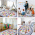 3'3" 5' HiiARug Small Playroom Rug, Kids Playmat ABC Alphabet, Numbers, Train and Road Themed Play Mat Educational