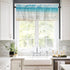 Tropical Ocean Beach Window Valance, 60" W x 18" L, Blue Sky Sea Island Design Rod Pocket Curtain for