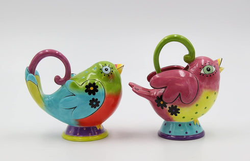 Flights of Fancy Sugar and Creamer Set, 4-3/8-Inch and 5-Inch