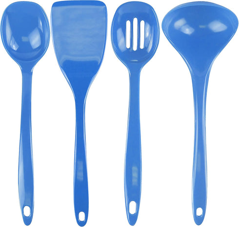 Reston Lloyd Melamine Utensil Set, 4pc, Azure