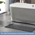 40X16Inch Webos Soft Bathtub Mat Non Slip: Memory Foam Shower Mat with Suction Cups for Bathroom Inside Tub (Black)