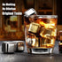 DERGUAM 8 Packs Fast-Cooling 304 Stainless Steel Ice Cubes, Whiskey Stones with Wine Opener, Nonslip Ice Tong & Tray