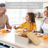 Beautiful Bread Box with Wooden Lid for Kitchen Countertop, Spacious Container for Homemade Bread, Muffins, Bagels