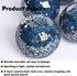 FUTUREPLUSX 5PCS Decorative Glass Orbs, 3.14inch Mosaic Sphere Balls for Bowls Vases Dining Table Home Decor