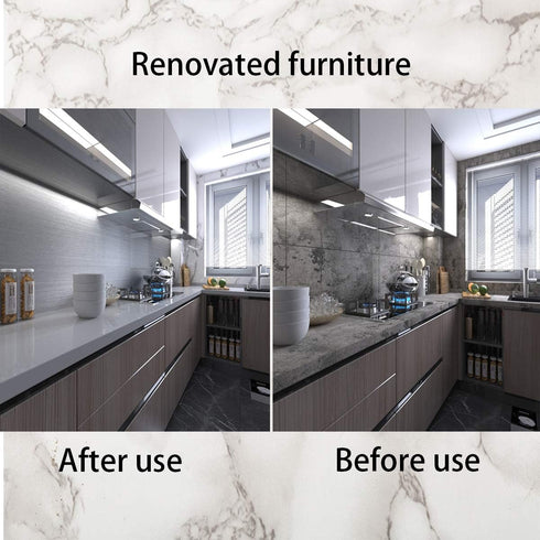 Silver Contact Paper, Thicken Stainless Steel Metallic Waterproof Peel and Stick Wallpaper for Kitchen Cabinets and