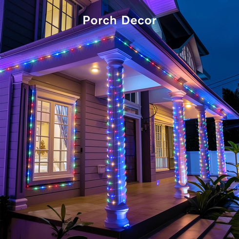 33Ft Indoor,100 18 LED Rope Lights LED Tube Lights with Colors,String Lights for Outside Waterproof LED Rope Lighting