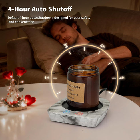 3-Temp Settings, VOBAGA Coffee Mug Warmer with Coffee Cup Warmer with Auto Shut Off, Smart Mug Warmer for Travel Office