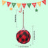 Deloky 16Pcs Buffalo Plaid Fabric Ball - 2.16 Inch Small Christmas Fabric Wrapped Balls for Tree Decoration