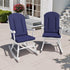 50x20 Inch Crestlive Products Adirondack Chair Cushion Outdoor Rocking Chair Cushion Water Resistant High Back Patio