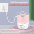 Electric Herb Grinder, 3.5 Inch Large Grinders for Dry Fresh Herbs and Spice, Portable USB Charge, Pink