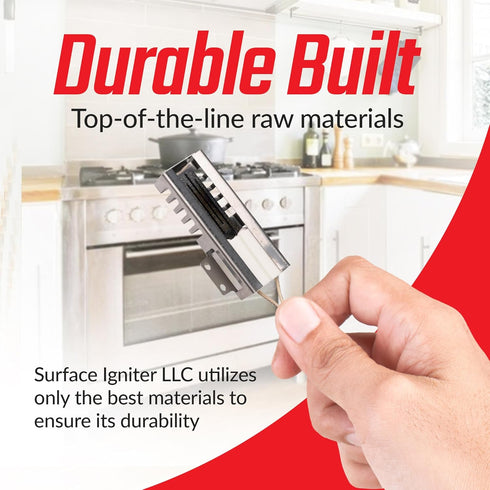 Premium Surface Igniter Oven Ignitor DS022KX for Gas Stove Compatible with Electrolux 5303307577 AP00205013 GR411