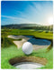 SXCHEN - Swaddle/Soft Fleece Blanket, Pure White, Plush, Golf Course Beautiful Sky