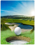 SXCHEN - Swaddle/Soft Fleece Blanket, Pure White, Plush, Golf Course Beautiful Sky