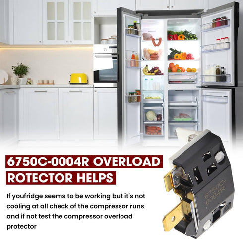 Seentech 6750C-0005P Refrigerator Overload Protector, Compatible with LG, Replaces AP4439459, 1357963, EA3529540