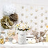 APSOONSELL White Farmhouse Metal Flower Vase, French Style Shabby Chic Decor for Kitchen, Bathroom, Weddings