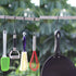 12-Pack 4.2 Inches Black Antistatic Coating Steel S Hook Cookware Universal Pot Rack Hooks