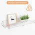 6 Pack 15" 4 upsimples Acrylic Shelves for Wall Storage, x Floating Bookshelves for Kids, Display Shelf Organizer