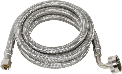 Certified Appliance Accessories Dishwasher Hose with 90 degree FGH Elbow, Water Supply Line, 6 Feet, Premium Braided Stainless Steel with PVC Core by Certified Appliance Accessories