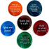 Lifeforce Glass Encouragement Stones, Set of 6, Motivational Quotes on Translucent and Opaque Glass