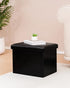 16.5"x12.6"x12.6" B FSOBEIIALEO Folding Storage Ottoman Cube Faux Leather Ottomans for Living Room, Bedroom, Home
