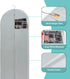 Dress Bags for Gowns - 65" Long Hanging Clothes Bags with Clear Windows, Foldable Garment Bag for Storage & Travel (2