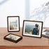 5x7 4x6 Picture Frame Wood Natural Solid Walnut Photo Frames with Mat, Handcrafted Wooden Frame for Tabletop or Wall