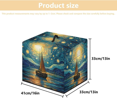 Starry Sky Blue Meat Slicer Cover for Kitchen Appliances, Dust Cover for Home Meat Bags, Women Home Decor