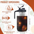 Glass Cold Brew Coffee Maker, 64 oz Mason Jar Iced Coffee Pitcher, Durable Glass, Stainless Steel Filter