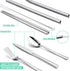 HaWare Portable Travel Utensils Set, Stainless Steel Silverware for Camping, School Lunch, Reusable and Dishwasher Safe