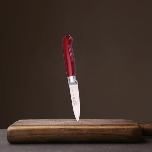 Hampton Forge Red Rorik 3.5" Paring Knife/Clear Blade Guard, 0.25 LB by Hampton Forge