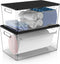 COAZEX 2 Pack Trash Bag Holder Under Sink Stackable, Plastic Garbage Bag