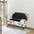 Large,83 FUANGUI Ottoman Cover Stretch Storage Ottoman Bench Slipcover Printed Folding Storage Bench Ottoman Cover