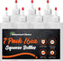 7-Pack Plastic Squeeze Bottles for Sauces, 16oz, BPA Free, with Cap
