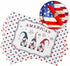 LooPoP Placemats Set of 6, Independence Day 4th of July Placemat for Dining Table Decorations, Cute Gnome Patriotic