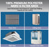 20" 120" 8 48Pcs x Cut to Size Air Filter Material, MERV Triple Air Vent Filters, HVAC Furnace Filters Kit Vent Filter