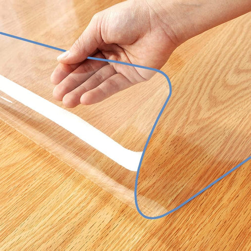 WingCanto 8x48 Inch New Clear Plastic Table Protector Cover Pad Office Desk Blotter