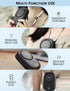 Mini Handheld Fan, Portable USB Rechargeable Fan with Strong Airflow, LED Smart Display, 3 Speed Adjustable (Dark Black)