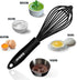 Silicone Whisk Set, Non Scratch Whisk for Nonstick Cookware, 4pcs (5+7+9+11in) for Blending and Kitchen Cooking