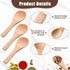 Boao 50 Pcs Small Wooden Spoons, 3.5'' L, Mini Wood Natural Tiny Spoons for Jars, Sugar, Creamer, Honey