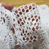 KEPSWET 14x36 inch White Cotton Crochet Lace Rectangular Table Runner - Handmade Table Decoration
